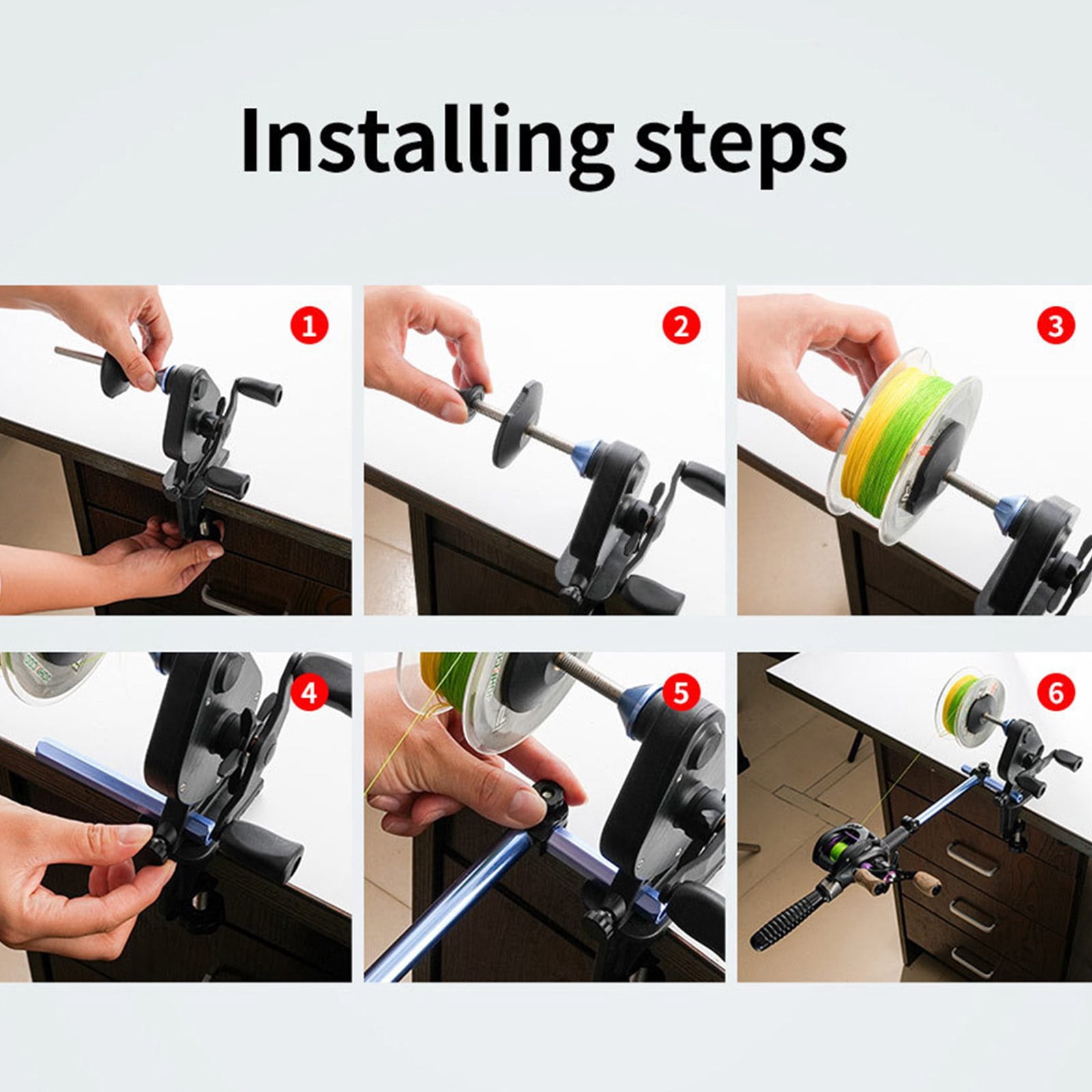 Efficient Fishing Line Spoolers Reel Line Spoolers Line Winders Fishing Tool for Various Fishing Environment