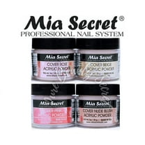 Mia Secret Acrylic Cover Powder 1 oz x 4 (Beige/Pink/Rose/Nude)