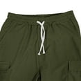 thumbnail image 6 of Timoontee Men's Corduroy Sweatshirts Long Sleeve Henley Pullover Shirts with Drawstring Elastic Waist Straight Sweatpants 2 Piece Set Fall Casual Comfy Clothes Army Green S, 6 of 8