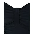 thumbnail image 5 of Hilor Women's Tankini Top Retro Ruched Swimsuit Top with Ruffle Hem, 5 of 6