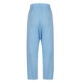 thumbnail image 5 of biudgviw Womens Casual Pants Baggy High Waisted Fall Pants with Pockets Lounge Beach Plain Pants, 5 of 6