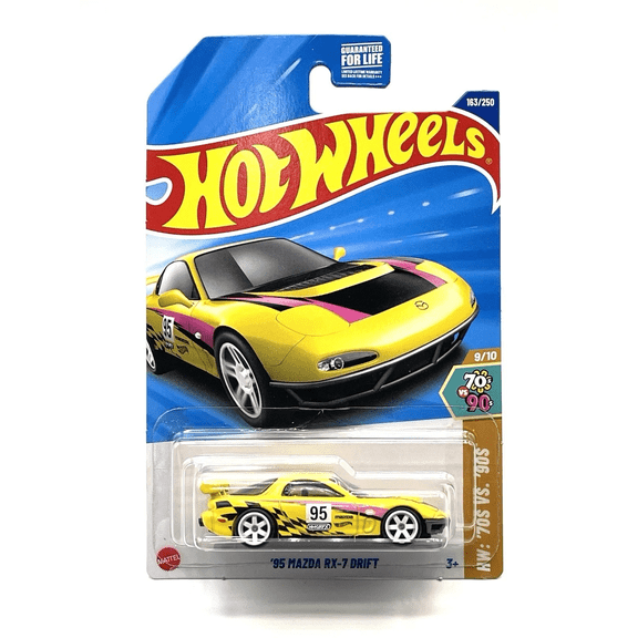 Hot Wheels '95 Mazda RX-7 Drift 163/250 HW '70s vs '90s 9/10