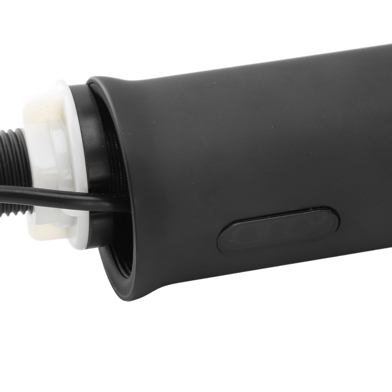 Riousery Black Touchless Bathroom Sink Faucet, Automatic Motion Sensor, Battery Powered, Stainless Steel Constructed Washroom Tap, 5.7 x 6.0 in / 14.5 x 15.2 cm