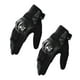 thumbnail image 1 of Soidarity Paquete de 2 guantes para motocicleta, guantes cómodos de malla portátiles, Protector de manos inastillable, deporte antideslizante para Ciclismo Negro METRO Soidarity OD027625-05, 1 of 6