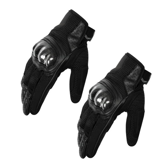 Soidarity Paquete de 2 guantes para motocicleta, guantes cómodos de malla portátiles, Protector de manos inastillable, deporte antideslizante para Ciclismo Negro 2XL Soidarity OD027625-08