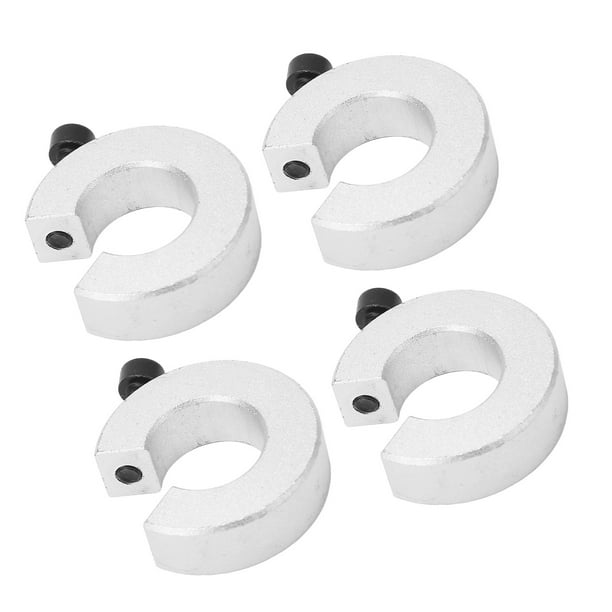 Collar de Eje, Aleació de aluminio 4pcs anillo de fijación de límite de combinacia perfecta de 12 mm de grosor de 20 mm de diámetro de orificio para máquina