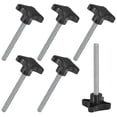 thumbnail image 1 of Uxcell 6-Pack Pomos de Sujeción en Forma de Estrella, Tornillos de Apriete Manual M10x100mm Mango 60mm, 1 of 1