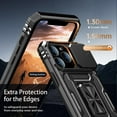 thumbnail image 5 of for iPhone 13 Pro Max Case with Screen Protector,Sliding Camera Cover,-Grade Cover with  Stand Phone Case 6.7" Black, 5 of 12