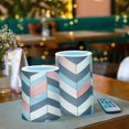 thumbnail image 3 of Yayeee Flameless Candles with Remote Flickering Battery Operated Multi Color Changing, Pink Geometric, 3 of 7