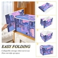 thumbnail image 2 of Yayeee Collapsible Cube Storage Bin with Lid Fabric Closet Decorative Basket with Handles, Cat Walking in Street, 2 of 7