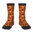 thumbnail image 1 of Kdxio Retro Halloween Print Children's Socks for Daily Wear and Sports Use Colorblock Mid-Calf Design Breathable Material, 1 of 5