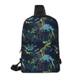 thumbnail image 2 of Rocae Cartoon Dinosaur for Lightweight Chest Bag Dual Pocket, Waterproof Crossbody Sling Bag for Men and Women, 2 of 8