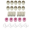 thumbnail image 2 of Électrode de Torche de Coupe, Buses de Durabilité de Coupe de Plasma Embout de Contact d'Électrode de Kit Largement Utilisé pour les Pièces de Réparation, 2 of 8