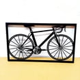 thumbnail image 5 of Adorno de bicicleta de metal, siluetas para colgar en la pared, arte de pared hecho a mano, decoración del hogar (tamaño S) BRILLAR Rojo Verde, 5 of 5
