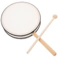 thumbnail image 1 of FRCOLOR Hand Drum Set White Hand Drum Set with Excellent Material and Craftsmanship for Home Use Portable Design 1 Set,10.63"X5.91"X1.38", 1 of 5