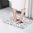 thumbnail image 4 of White Cow Moo Milk Pattern Flannel Non Slip Door Rugs,Washable Door Mats Indoor,Decorative Door Mats,Dirt-Resistant and Absorbent Doormat for Entrance,Bedroom,Kitchen,Bathroom,31.5x17in(80x43cm), 4 of 4