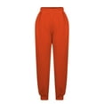 thumbnail image 3 of Diufon Sweatpants for Women Solid Color Lounge Pants Elastic High Waist Pants with Pockets, 3 of 6