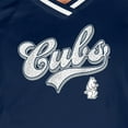 thumbnail image 6 of Women's New Era Navy Chicago Cubs Gameday Raglan V-Neck T-Shirt, 6 of 6