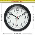 thumbnail image 7 of Infinity Instruments Director Wall Clock, Black, 12", 7 of 7