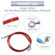 thumbnail image 4 of AN3 M10 Coche Hidráulico Freno Línea Aceite Manguera Tubería Accesorio 28° 90° rojo 220cm Unique Bargains cables de freno para deportes motorizados, 4 of 7