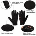 thumbnail image 3 of Winter Gloves for Men and Women Touch Screen Thermal Windproof Ski Gloves (Black, L), 3 of 6