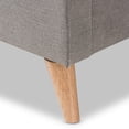 thumbnail image 2 of Baxton Studio Adelaide Retro Modern Light Grey Fabric Upholstered King Size Platform Bed, 2 of 6