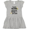 thumbnail image 3 of Inktastic Happy Birthday to the Sweetest Sister in the World Girls Toddler Dress, 3 of 5
