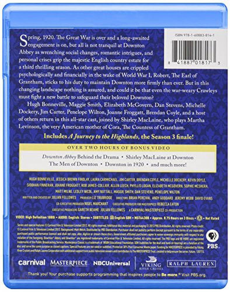 Downton Abbey: Season 3 (Masterpiece) (Blu-ray) - image 3 of 3