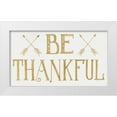 thumbnail image 1 of Shamp, Cindy 18x12 White Modern Wood Framed Museum Art Print Titled - Be Thankful, 1 of 4