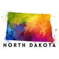thumbnail image 3 of North Dakota, State Abstract Watercolor (100% Cotton Tea Towel, Decorative Hand Towel, Kitchen and Home), 3 of 3