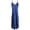 Blue, variant on Women Sexy Silk Lingerie Satin Nightgown V Neck Sleepwear Sleep Dress with Adjustable Straps, Sleeveless Pajama Long Dress (Blue,S)