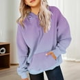 thumbnail image 2 of Tiweut Hoodies for Girls Cute Teen Preppy Hooded Sweatshirt Oversized Long Sleeve Shirts Gradient Clothes for Children Tops 2-3 Y, 2 of 7