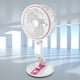 thumbnail image 4 of Lámpara de escritorio con ventilador plegable con ventilador de luz de emergencia LED de 1600 mAh (carga USB rosa) Tmvgtek Libre de BPA, 4 of 6