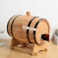 ECHOYY Aging Barrel With Wood Stand Mini Barrels Barrel Dispenser With