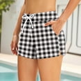 thumbnail image 5 of Two Piece Tankini Swimsuits for Women Striped Tummy Control Bathing Suit with Shorts Athletic Swimwear, XL, 5 of 6
