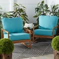 thumbnail image 6 of Greendale Home Fashions Outdoor 2-Piece Reversible Deep Seat Cushion Set, Teal, 6 of 7