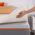 thumbnail image 2 of Craft & Trade 2" Cooling Memory Foam Mattress Topper with Copper Gel, Twin-XL, 2 of 5