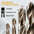 thumbnail image 2 of Juego de Brocas de Cobalto M35 Acero de Alta Velocidad Twist Jobber Longitud para Metal Endurecido, Acero Inoxidable, Hierro Fundido (21 Piezas), 2 of 5