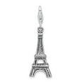 thumbnail image 3 of FB Jewels Sterling Silver 3-D Antiqued Effiel Tower w/Lobster Clasp Charm, 3 of 4