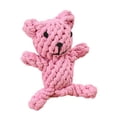 thumbnail image 6 of Interactive Cotton Rope Dog Toy Cute Rabbit Bear Giraffe Octopus Shape Dog Chew Toy Bite-resistant Pet Squeaky Toy-Bear, 6 of 7