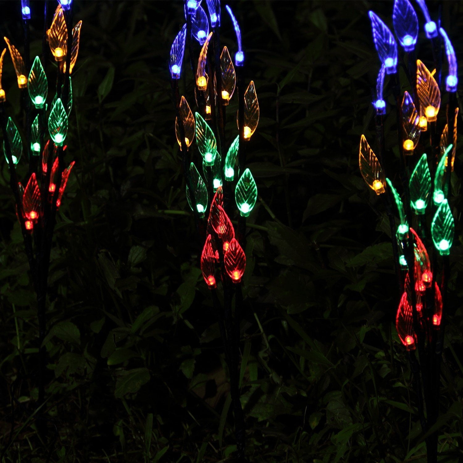 OxyLED Solar Powered Garden Tree Shaped Stake Light, 3 ...