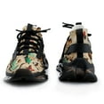 thumbnail image 3 of Snowman Christmas Tree Elk Fashion Women's Nurse Shoes Casual Flat Sneaker Print Ladies Lace Up Light Walking Shoe Breathable Footwear, 3 of 8