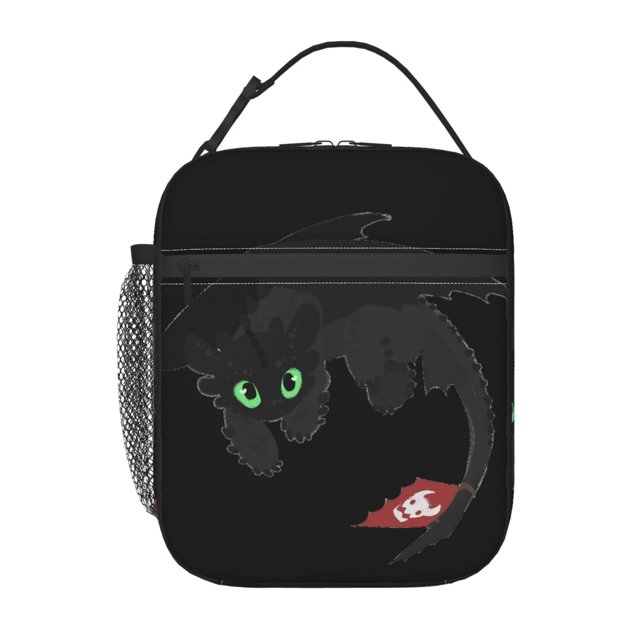 Bolsa de almuerzo con aislamiento térmico para hombre y mujer, lonchera térmica para el trabajo, picnic, playa, viajes, color negro