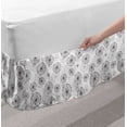 thumbnail image 2 of Abstract Bed Skirt, Dandelion Concept Blowball Flower Silhouette Nature Inspirations Vintage Design, Elastic Bedskirt Dust Ruffle Wrap Around for Bedding Decor, 4 Sizes, Dried Rose, by Ambesonne, 2 of 2