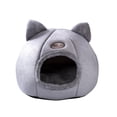 thumbnail image 1 of Cálida cama para gatos Invierno Suave Cómodo nido de mascotas Interior Semi-cerrado Mascota Tomshoo Tela, 1 of 7