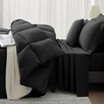 thumbnail image 2 of WISHEAD 7 Piece Comforter Set Queen Size, Ultra Soft Bed in a Bag, All Season Bedding Set with Comforter, Sheets, Pillowcases & Shams, Black, 2 of 6
