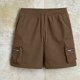 thumbnail image 4 of Pantalones Elásticos de Cintura para las Mujeres de Moda Casual Pantalones Cortos de Color Sólido con Cremallera de Bolsillo Dibujo Cómodo, 4 of 6