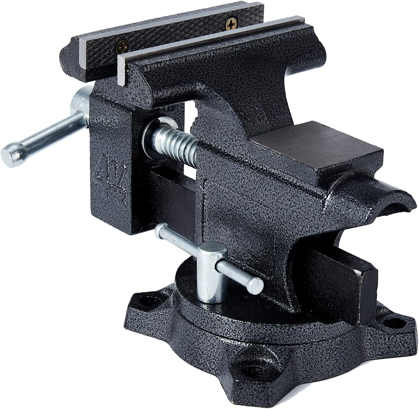 Gloppers Black Bench Vises, 4-1/2"Jaw Width with Swivel Base Table Vise Clamps