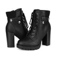 thumbnail image 3 of Botas de Combate DREAM PAIRS con Tacón Grueso Alto 10.5, 3 of 7