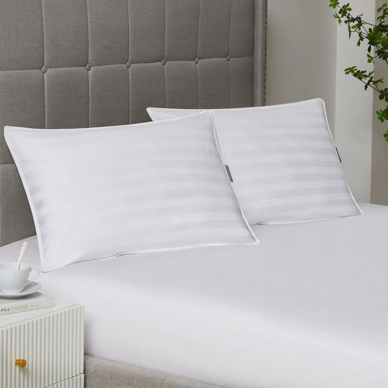 DOWNLITE Low Profile 250 TC Damask EnviroLoft Pillow Walmart